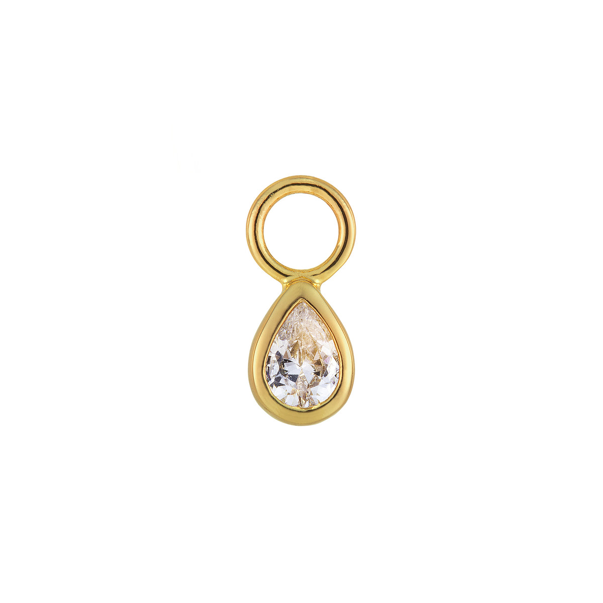 Teardrop CZ Charm