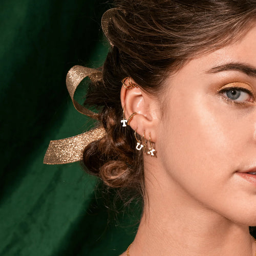Anting Hoop Surat Personalisasi