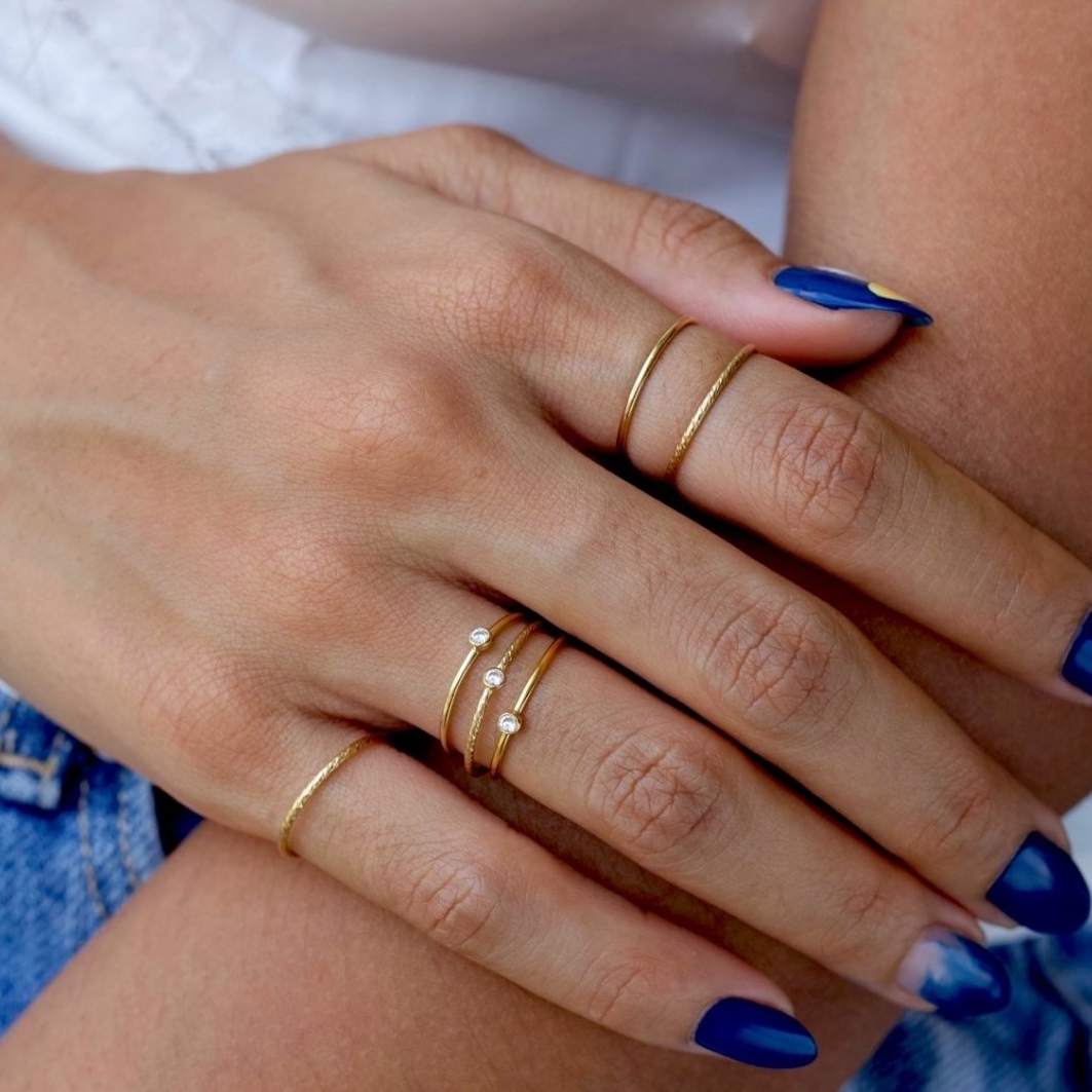 Mini Glitrende Ramme Ring