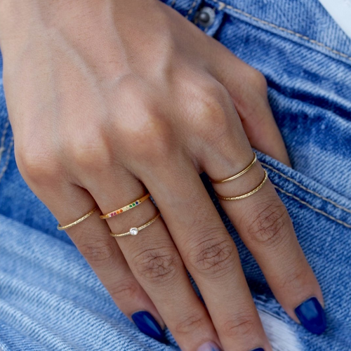 Mini Glitrende Ramme Ring